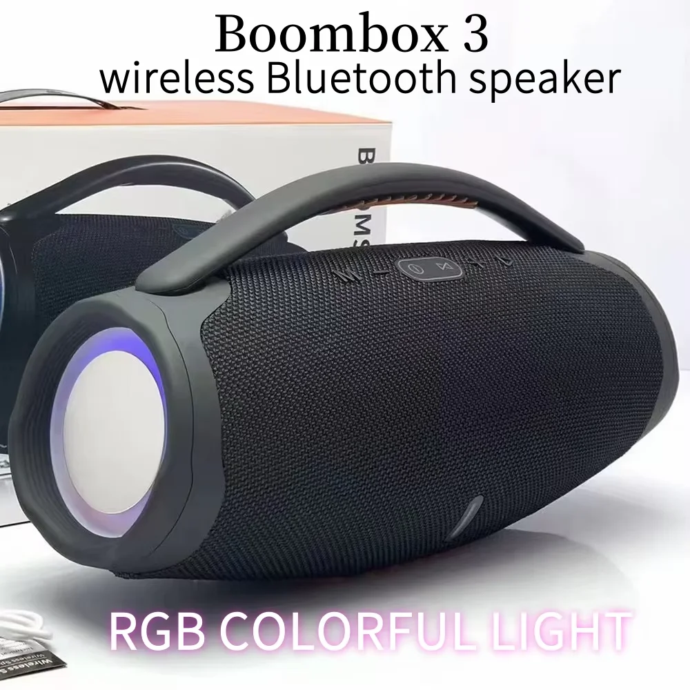 Boombox 3 High Power, High Volume Wireless Bluetooth Speaker Outdoor Camping Sports Bluetooth Speaker Home KTV Party Speaker