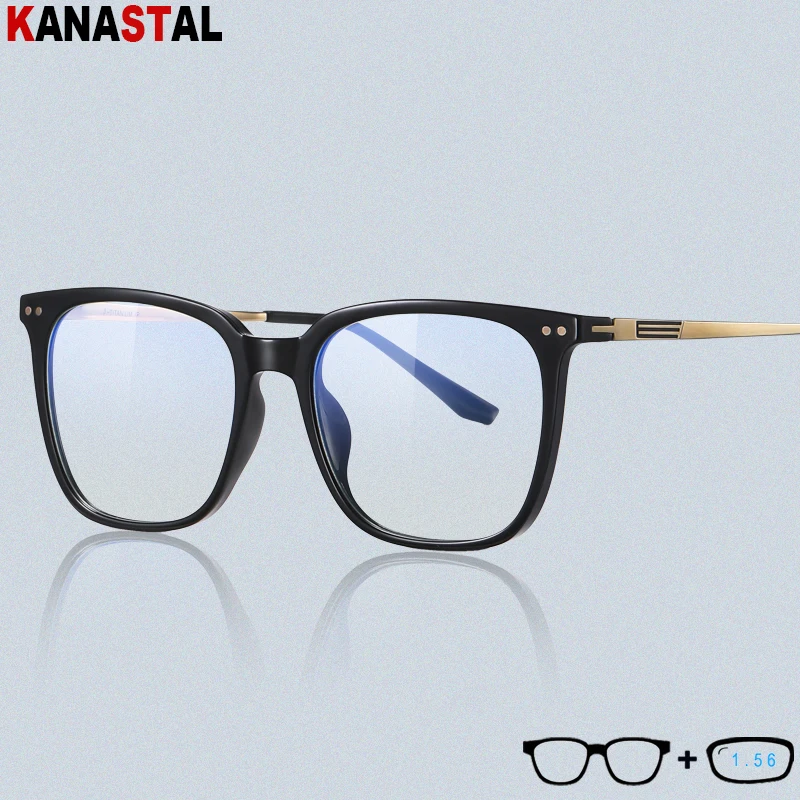 

Women Blue Light Blocking Reading Glasses Men Pure Titanium TR90 Computer Eyeglasses Frame Optics Prescription Lenses Eyewear