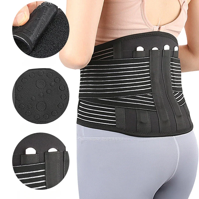 Self-heating Lumbar Support Belt Disc Herniation Orthopedic Medical Strain Pain Relief Corset for Back Spine Decompression Brace