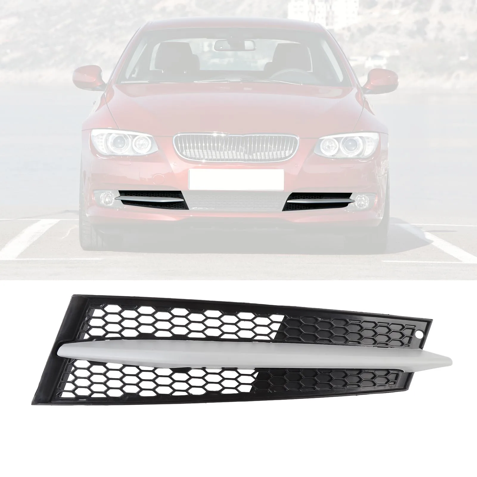

E92 E93 3 Series LCI (2011-2013) Нижняя решетка переднего бампера с накладкой — модернизация стиля