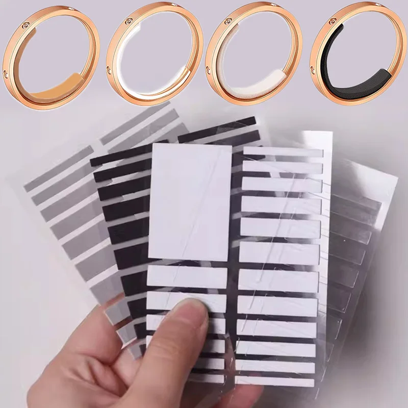 For Any Rings Size Adjust Stickers Silicone Transparent Big Size Ring Invisible Fixed Tightener Reducer Resizing Jewelry Tools