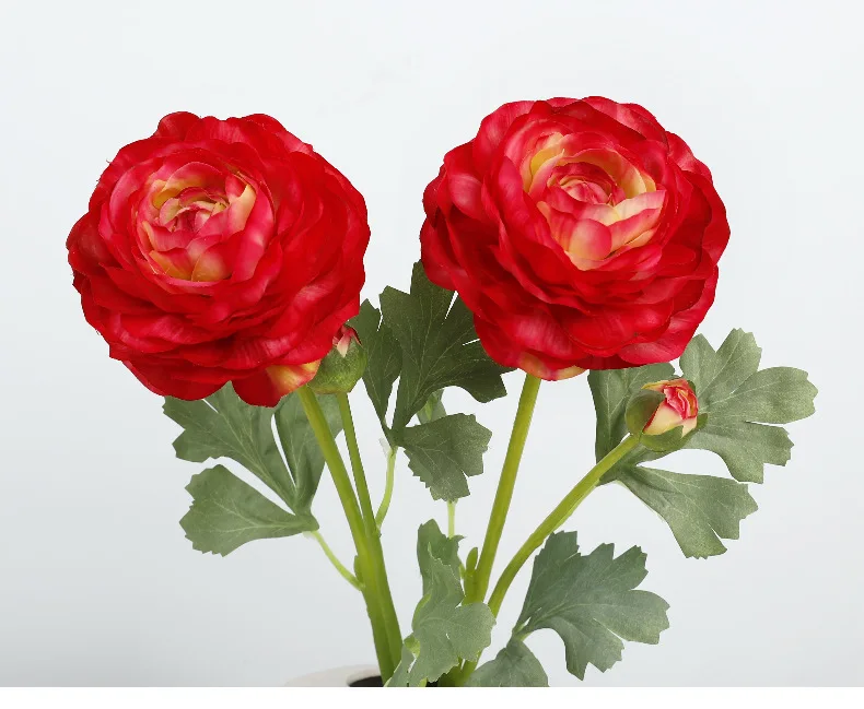 6 Stück/Set Künstliche Blumen mit 2 Köpfen in Dew-Lotus-Optik, Echtfühl-Effekt, für Hochzeitsdekoration, Brautstrauß, Heim- und Partytischdekoration, Floristik – Detail 8