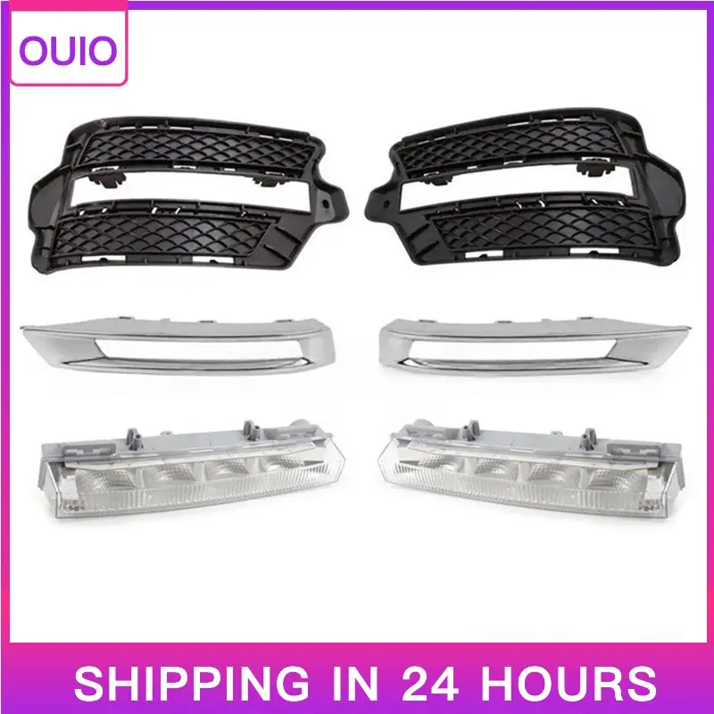 OUIO Protective Cover for Mercedes Benz GLK 2015-2016 Light Frame Trim Protector Exterior Lighting Accessories Fog Daytime