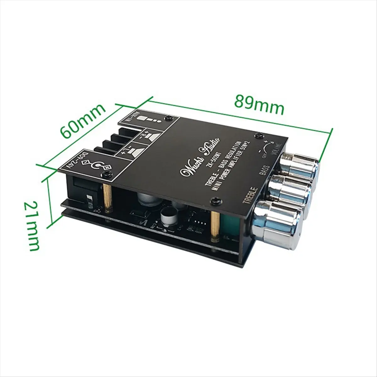

SWXF -502MT 2x50W Bluetooth 5.0 Channel 2.0 Subwoofer Amplifier Board Stereo Audio Speaker Module Support APP Control
