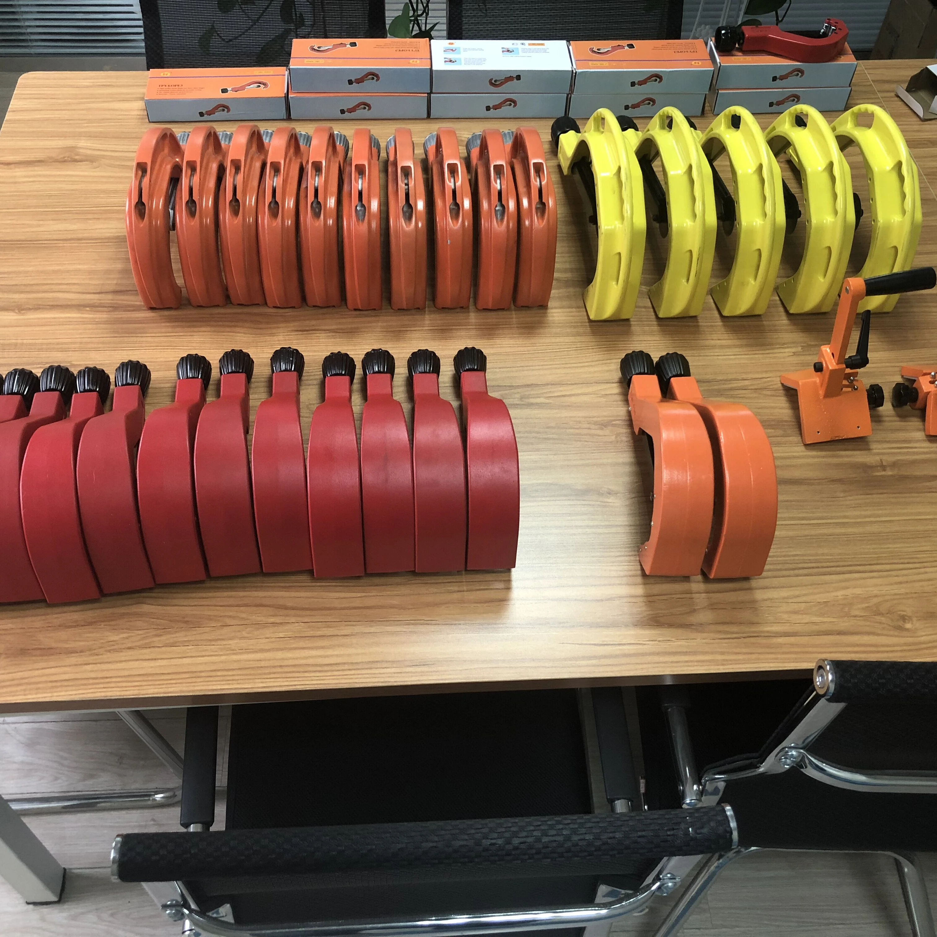 PE-buissnijgereedschap Schaarsnijder Kunststof PVC PPR HDPE 100-200 mm buissnijder 1 set gemeenschappelijk mes Roestvrijstalen mes 4 kg