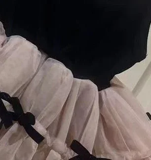 Girls 2024 Summer New Bow Dress Baby Girl Sleeveless Black Pink Princess Dress Toddler Girl Sweet Cute Clothes