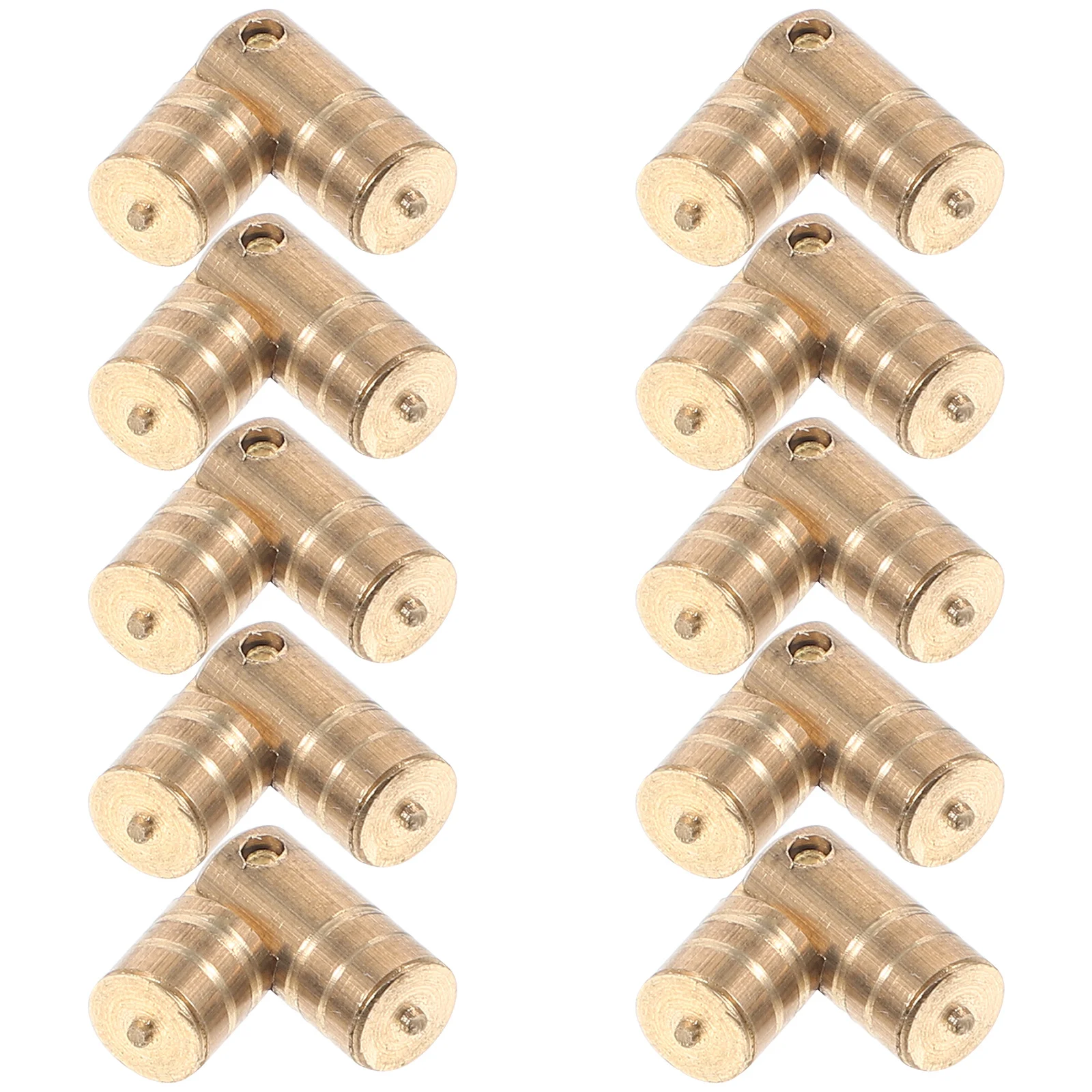 

10pcs Small Brass Cabinet Metal Furniture Hinges For Wooden Box Jewelry Chest Hidden Door Hinge Vintage Replacement
