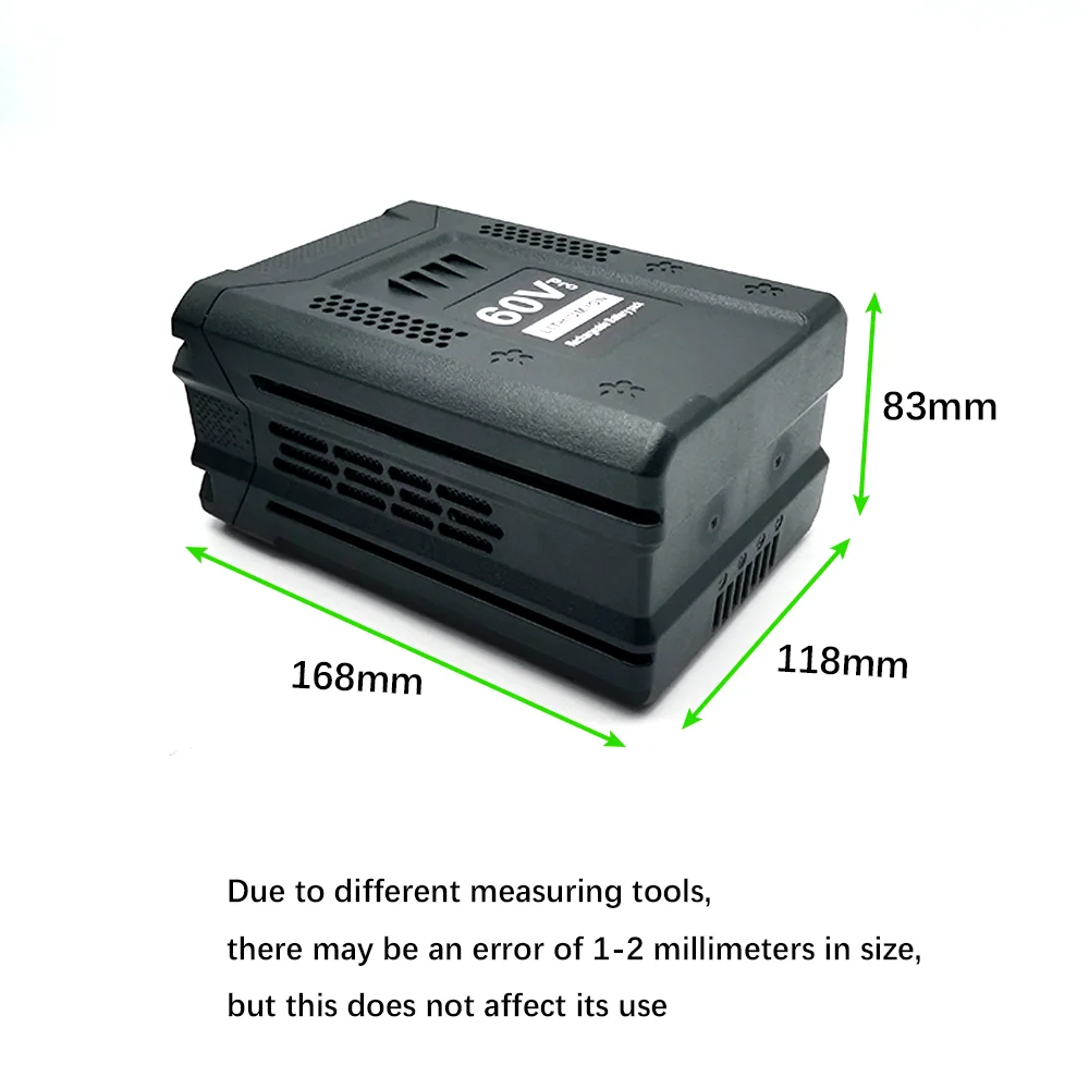 60V Lithium Ion Battery 10.0Ah For Greenworks PRO Replacement 3X Longer Runtime Cordless Power Lightweight Better Handling Fits