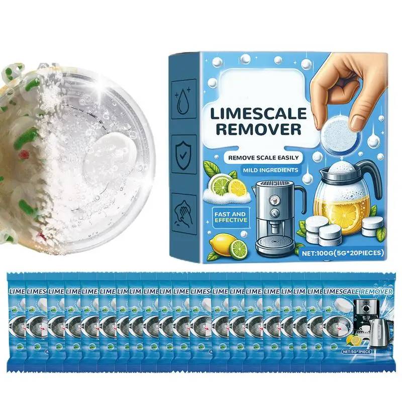 Kettle Limescale Tablets Efficient Water Bottle Cleaning Tablets Efficient & Safe Limescale Remover Tablets Tea Maker And Cup