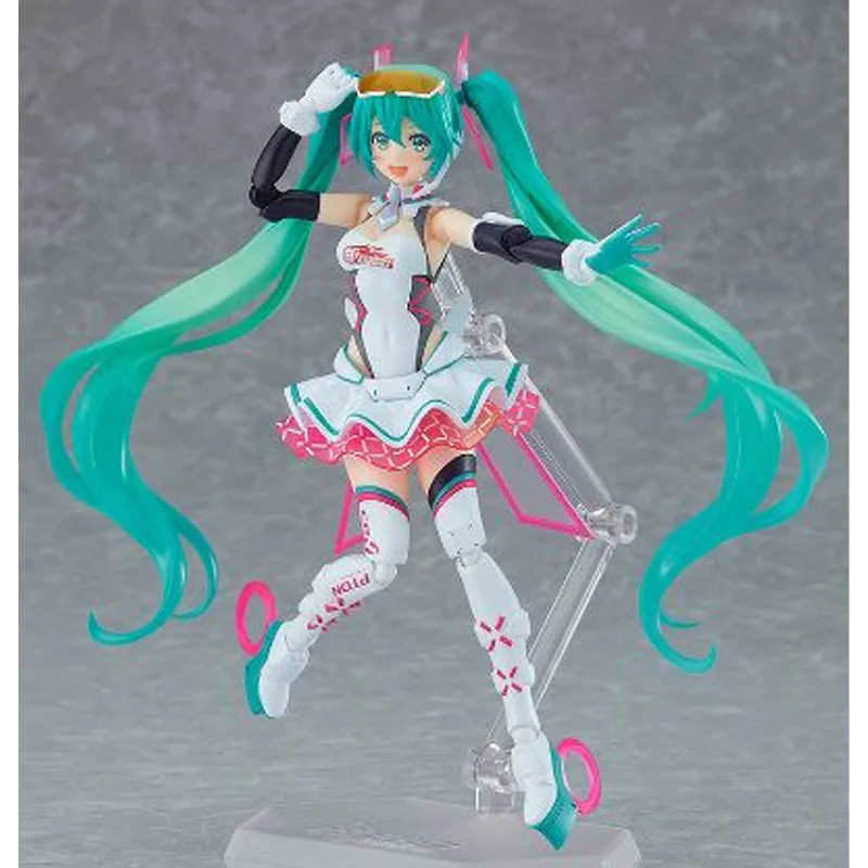 GSC Original FIGMA SP-138 Racing Miku 2021 145mm Anime figuras de acción juguetes para niños regalo de Navidad adornos de modelos coleccionables