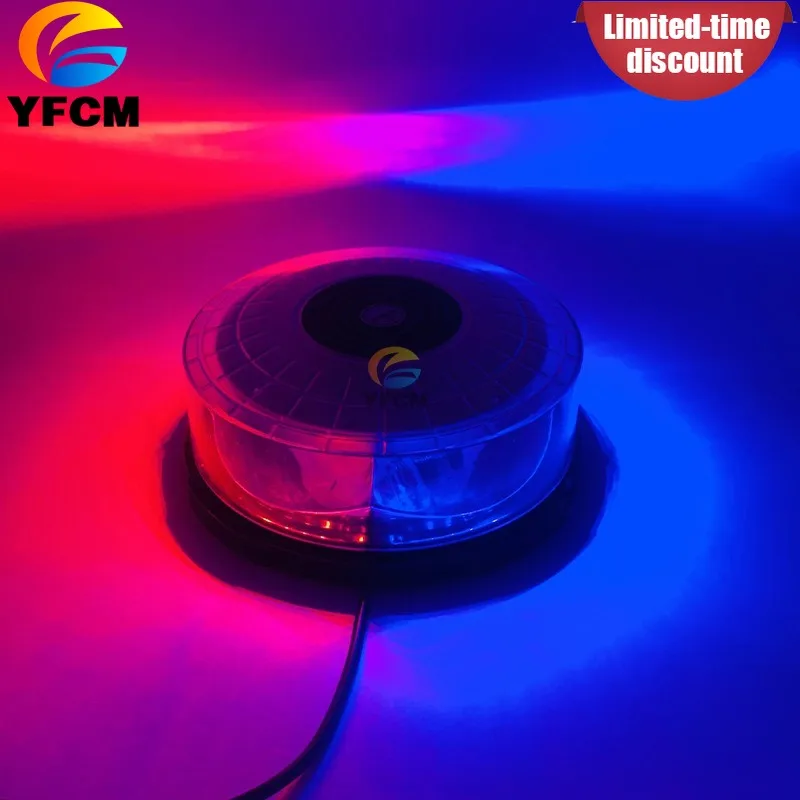 Car Strobe Emergency Warning Light 28/24 LED Hazard Flash Lamp for Vehicle