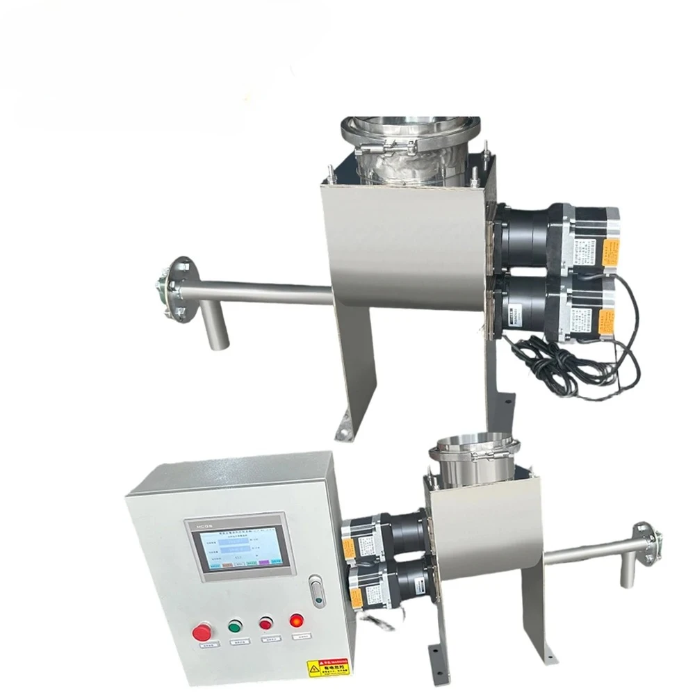 Feed Pellet Feeder Stainless Steel Screw Conveyor Powdered Feed Pellet Food Feeder Loading Feeder Timed and Quantity-Controlled