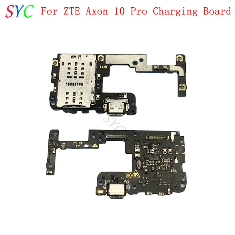 USB Charging Port Connector Board For ZTE Axon 10 Pro SIM Card Reader Repair Parts