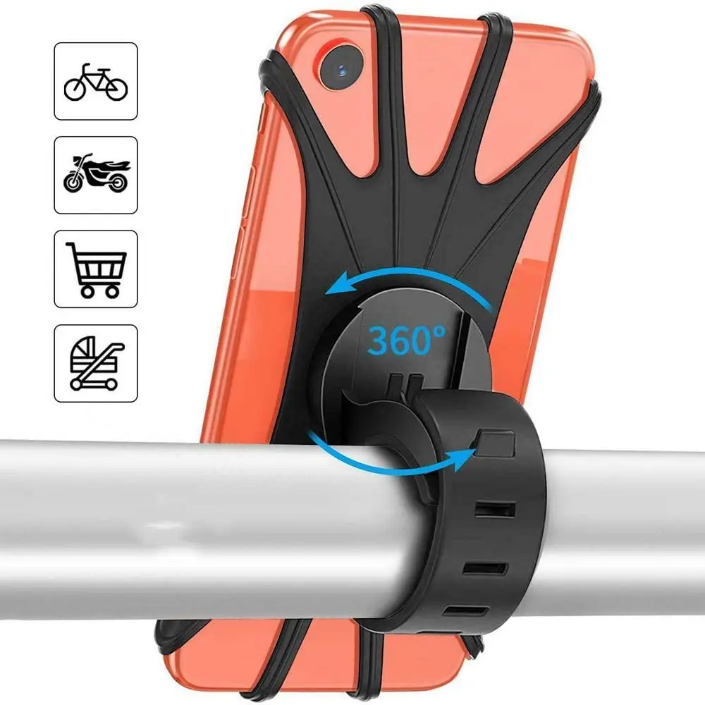 Mount Adjustable Anti-Shock Mount Bracket Anti-shake Phone Holder Bike Phone Stands Mobile Bracket Bicycle Phone Holder