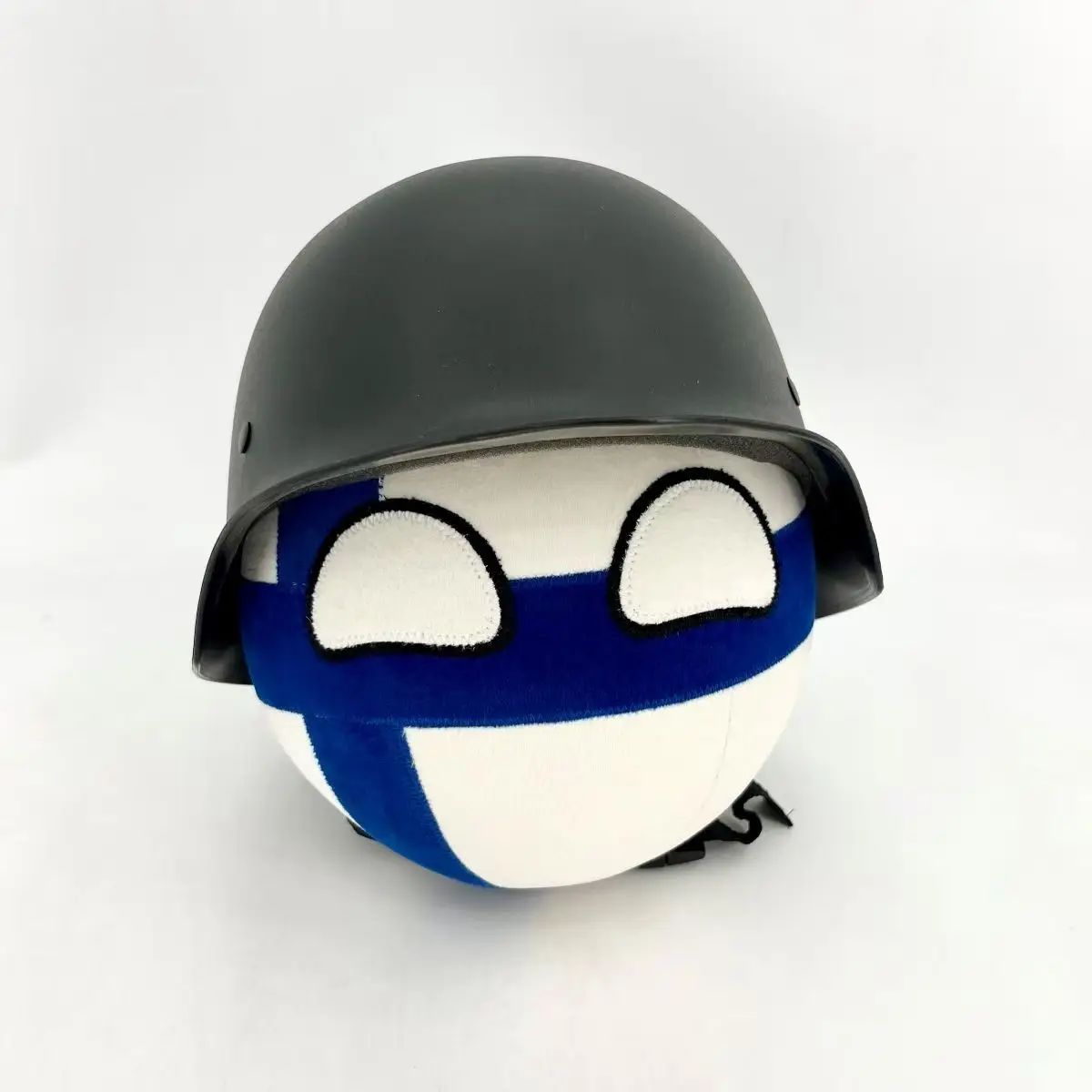 20cm Polandball finnish ball and M35 helmet Cosplay props  handmade Good quality gifts game props