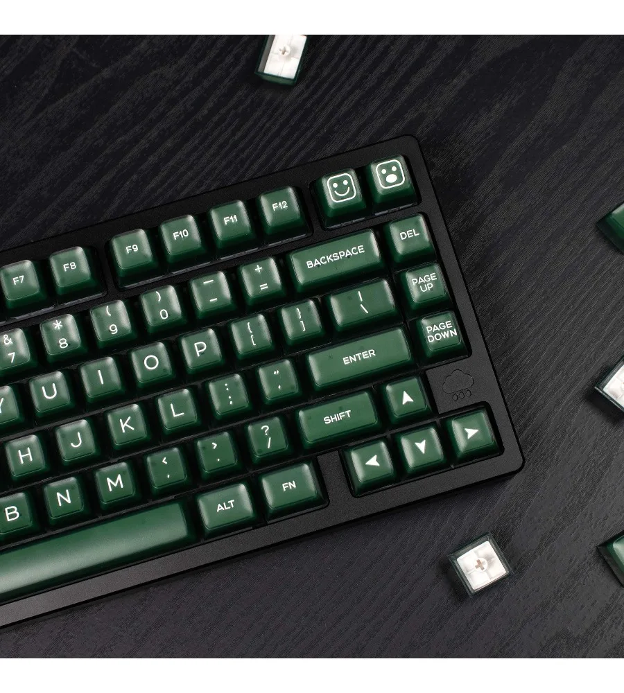 Smile emerald mechanical keyboard keycap 142 key ABS two-color molding SA height adaptation 61/87/104 etc