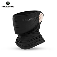 ROCKBROS Sunscreen Ice Silk Cycling Face Mask UV400 Absorb Sweat Breathable Bandana Hiking Motorcycle Bike Bicycle Scarf Mask