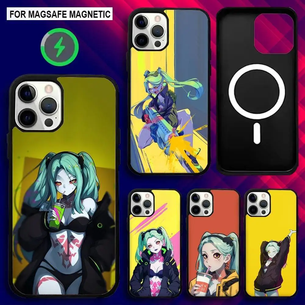 

C-Cyberpunk Anime Rebecca Phone Case For iPhone 16e,16,15,14,13,12,11,Plus,Pro,Max,Mini Magsafe Magnetic Wireless Charging