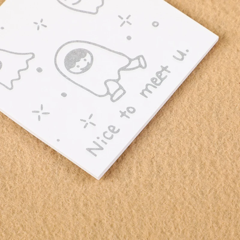 Ins Style Sticky Notes Self-Adhesive Memo Pad Kawaii Korean Stationery  Girl's Diary Simple Planner Sticker Office Accessories