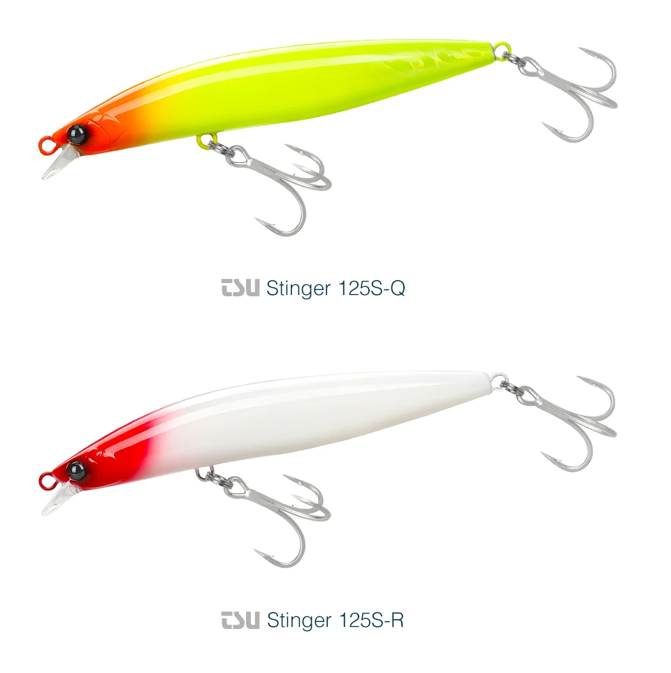 TSURINOYA High Strength Ultra-long Casting Sinking Minnow Stinger 125S 125mm 28g Saltwater Fishing Lure Artificial Hard Baits