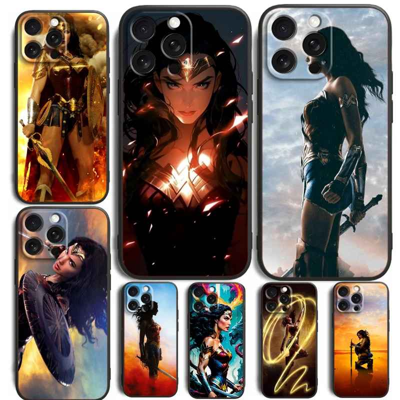 D-Dianas P-Princes Popular Cool For iPhone 15 14 13 12 11 XS XR X 8 7 SE Pro Max Plus Mini Black Soft Phone Case