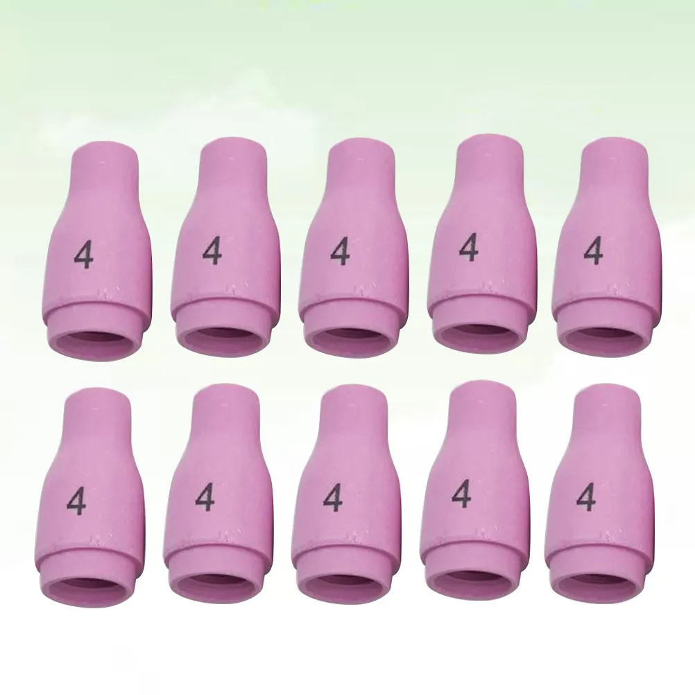 

10Pcs Ceramic Argon Arc Welding Nozzles 13n08 Tig Welding Cups Lowest Burn-Loss Rate Long Service Life for 45V 17cb20g 17Gl