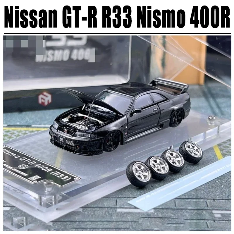 FH 1/64 NISSAN GT-R R33 Nismo 400R Skyline Legierung Spielzeug Kraftfahrzeug Druckguss Metall Modell Geschenke