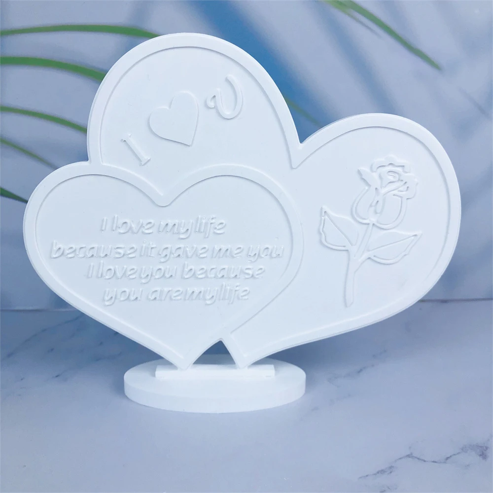 Hearts Elephant Life Tree Aromatherapy Gypsum Ornaments Silicone Mold For Home Decoration Handmade Embedded Ornaments Making