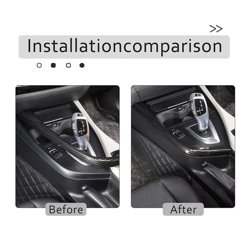 For BMW 1 2 Series F20 F21 F22 F23 2012-2018 ABS Car Central Console Gear Shift Side Frame Trim Sticker Car Accessories