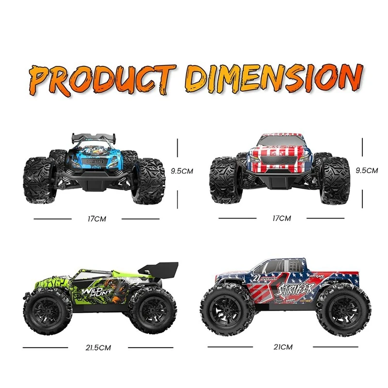 1:20 Off Road RC Car 4WD All Terrain RC Monster Truck, 2.4G High Speed with LED Light, Top Birthday Christmas Gift Toy for Boys view 5