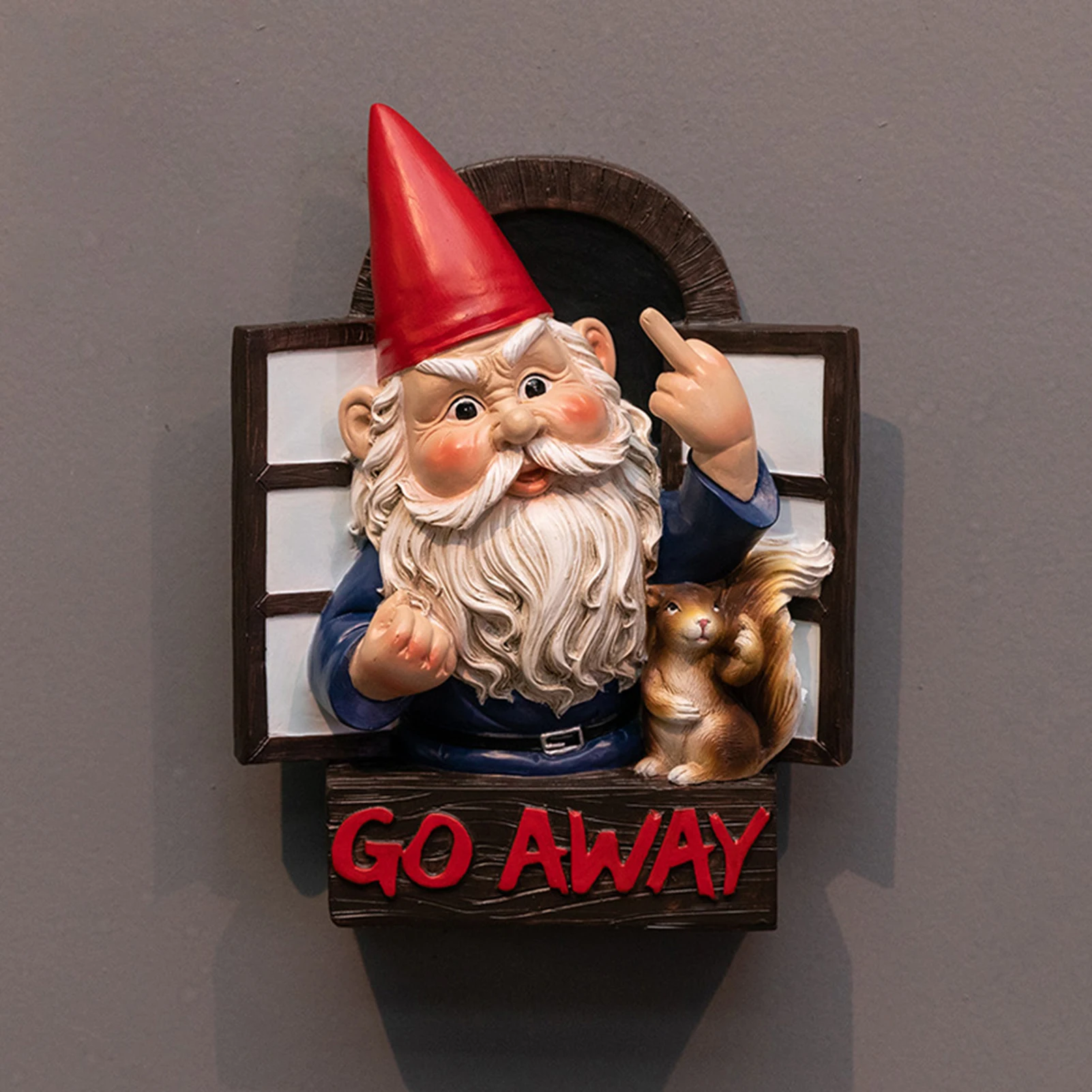 Outdoor Popular Dwarf Statue with Unfriendly Gestures Sculptures Home Decor Suitable for Tables Sofas Bookcases