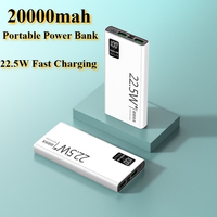 20000mAh Portable Power Bank 22.5W USB C Fast Charging External Spare Battery 10000mAh Powerbank for IPhone 16 15 Samsung Xiaomi