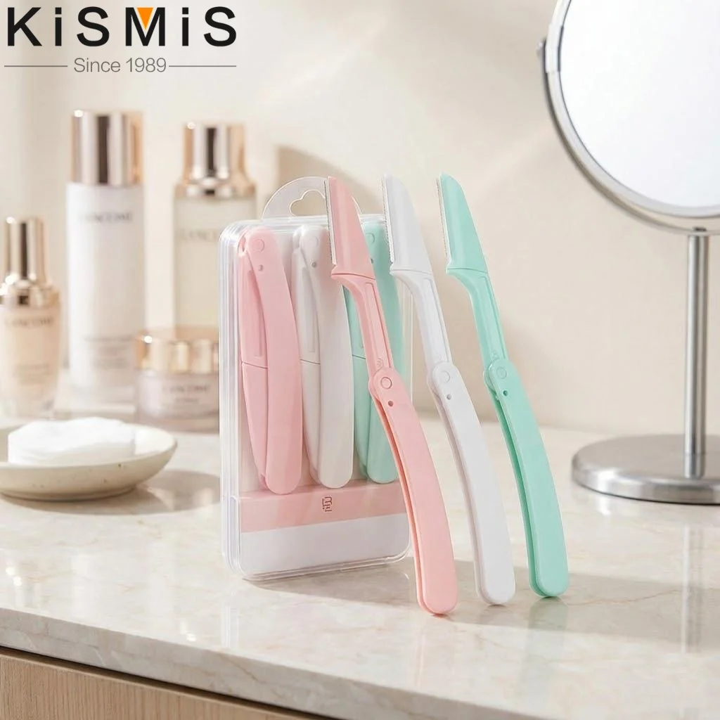 3pcs Portable Eyebrow Razor Kit Precise Shaping Travel Beauty Tools Grooming Hair Removal Essential for Daily Use