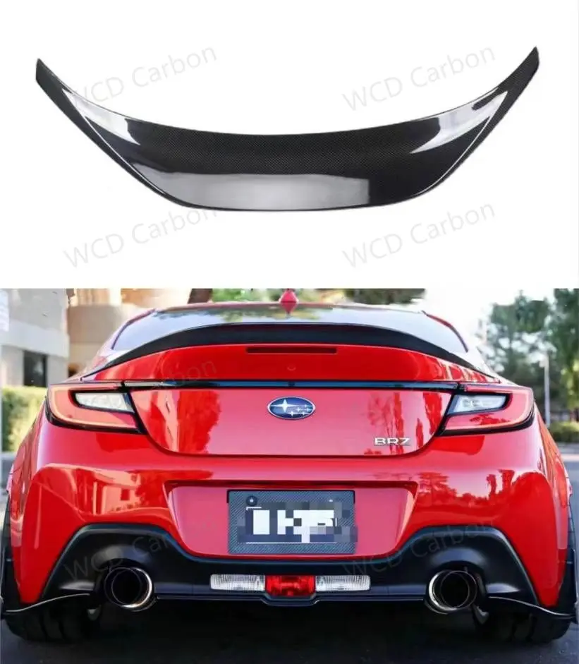 For TOYOTA ZA86 GR86 For Subaru BRZ 2022 2023 2024 Real Carbon Fiber / FRP Spoiler REAR WING TRUNK LIP SPOILERS High Quality