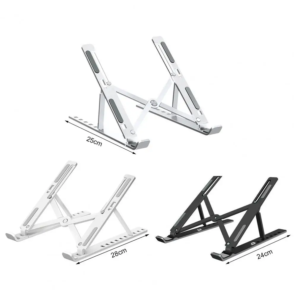 24/25/28cm Aluminum Alloy Laptop Stand Height Adjustable Quick Heat Dissipation Home Desktop Computer Riser Holder PC Accessory
