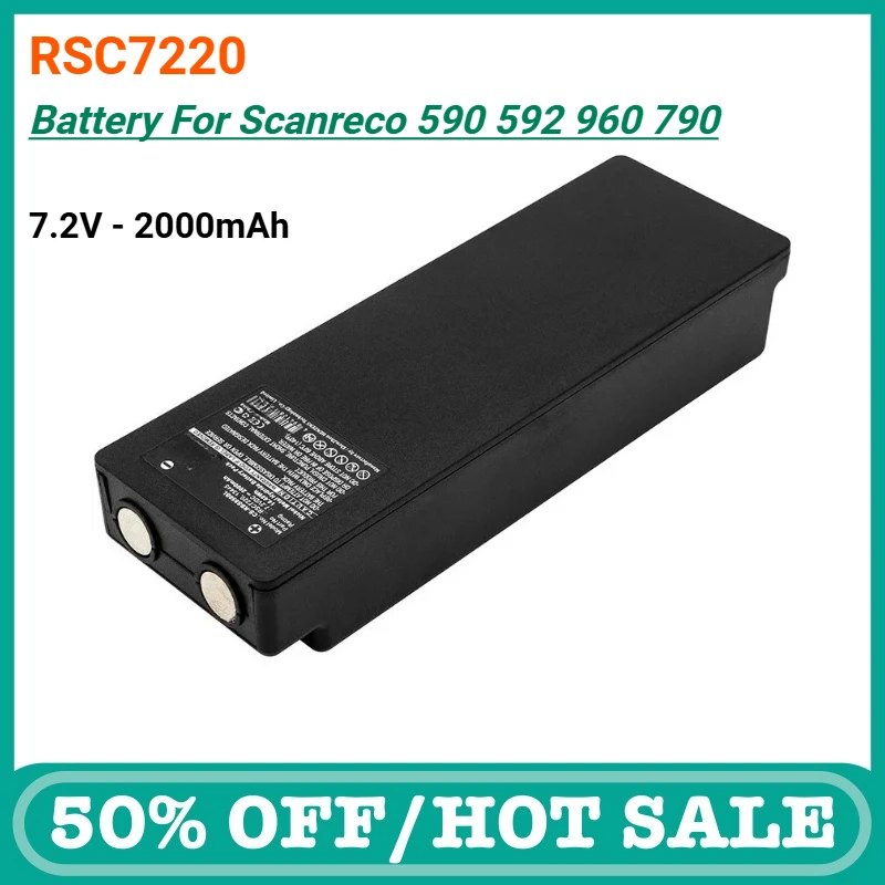 

2000mAh Battery for Scanreco 1026 13445 16131 17162 592 708031757 EEA2512 EEA4404 IM6024 RSC7220 590 960 790 EEA2512