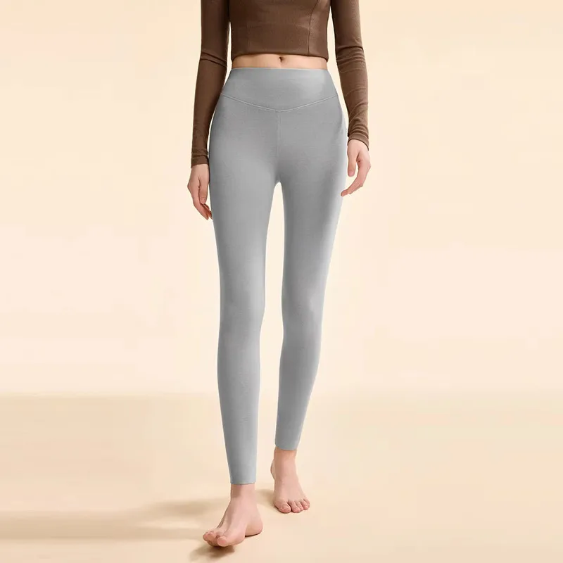 

High Waist Women Pajama Pants Slim Leggings Bottoms Thin Velvet Spring Autumn Sleeping Pants Winter Sleepwear Home Pj Trousers