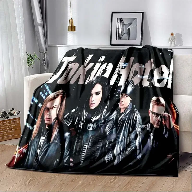 

Модный плед с художественным принтом Tokio Hotel для дивана, кровати, гостиной, теплый и удобный, для домашнего декора, подарок