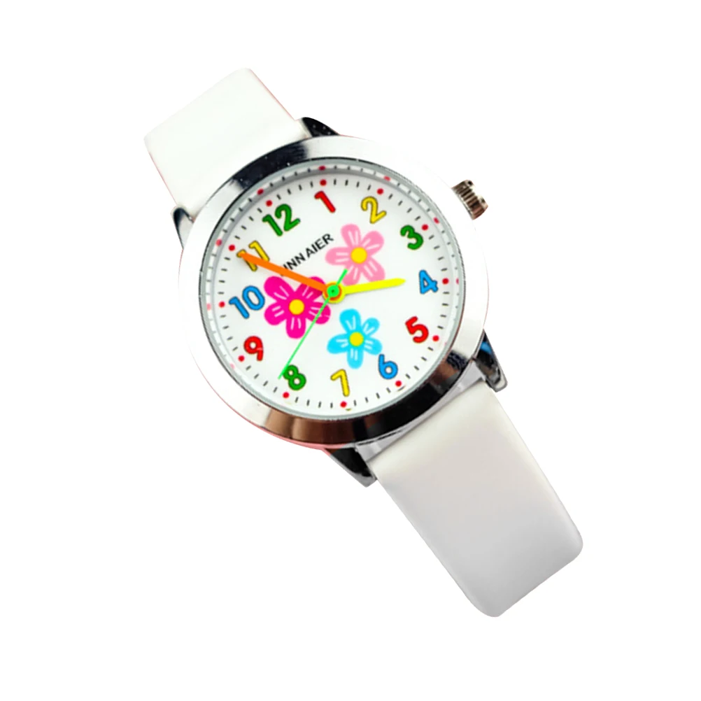 

Cartoon Digital Watch for Kids Flower Pattern Creative Quartz Toddler Toys Boys Birthday Gift Students Watch Soft Strap