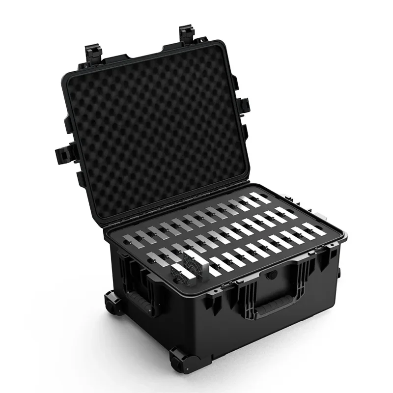 214X Waterproof Shockproof Hard Equipment Safety Case Plastic Tool Case with Customized Foam for 2.5 SSD 3.5 HDD