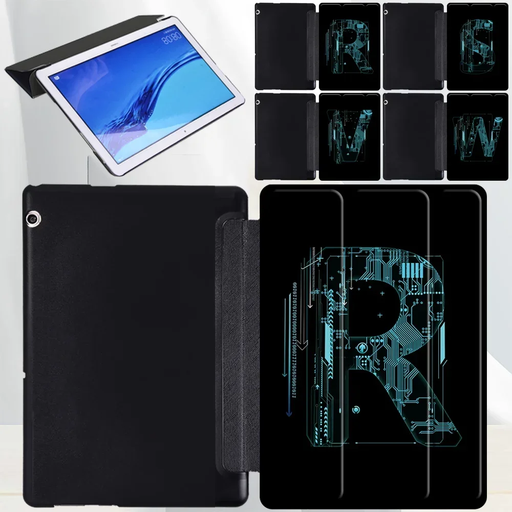 

For Huawei MediaPad T5 10 10.1/T3 10 9.6 Inch Tablet Case Dust-proof 26 Letter Dust Prevention Protective Cover + Free Stylus