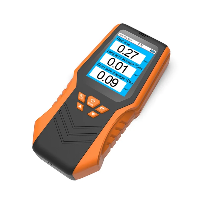 B17B Radon Gas Detector Intelligent Radon Detector Handheld Analytical Tool Air Historical Average Radon Gas Detector