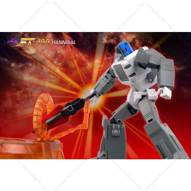 【ในสต็อก】 ของเล่นแปลงร่าง FansToys FT-40A FT40 FT40A Cerebros Fortress Hannibal Maximus's Head Toy ชิ้นส่วนโลหะผสมหุ่นยนต์รูป