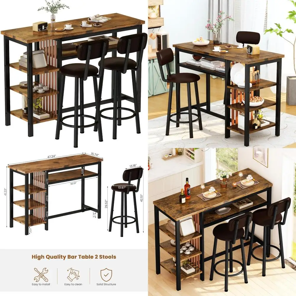 WOODTIME 114 Large Wall Unit Entertainment Center with Bookshelves, Lights and 18 Shelves, Modern 4-Piece TV Stand Media Console