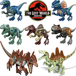 Great Value!!! Mosasaurus Jurassic World Park Dinosaurs Rex Indoraptor Triceratops Indominus Building Block Toys Dinosaur Gift