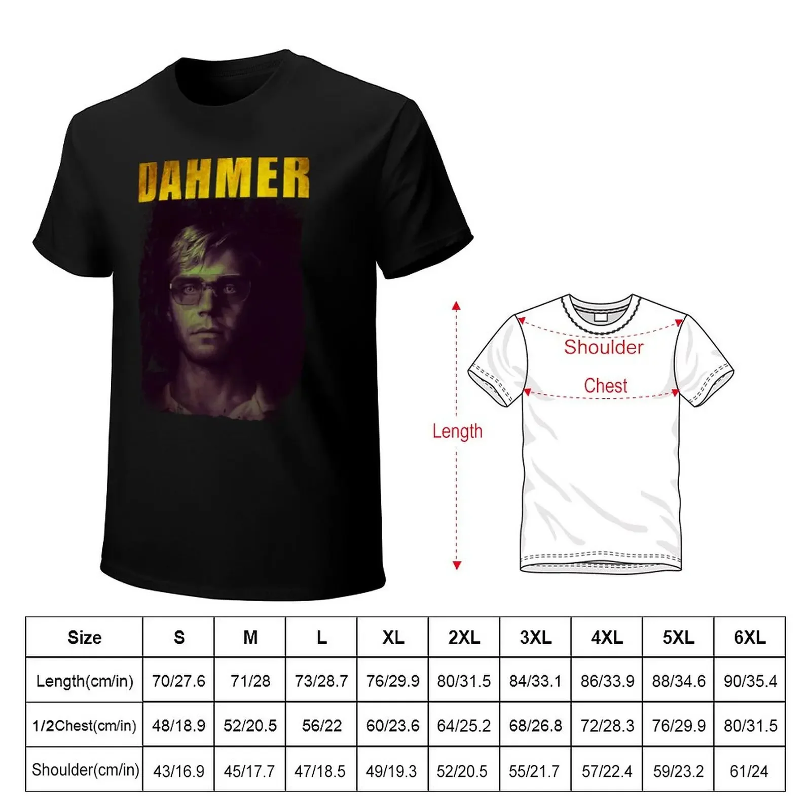 Jeffrey Dahmer T-Shirt anime clothes shirts graphic tees black t-shirts for men