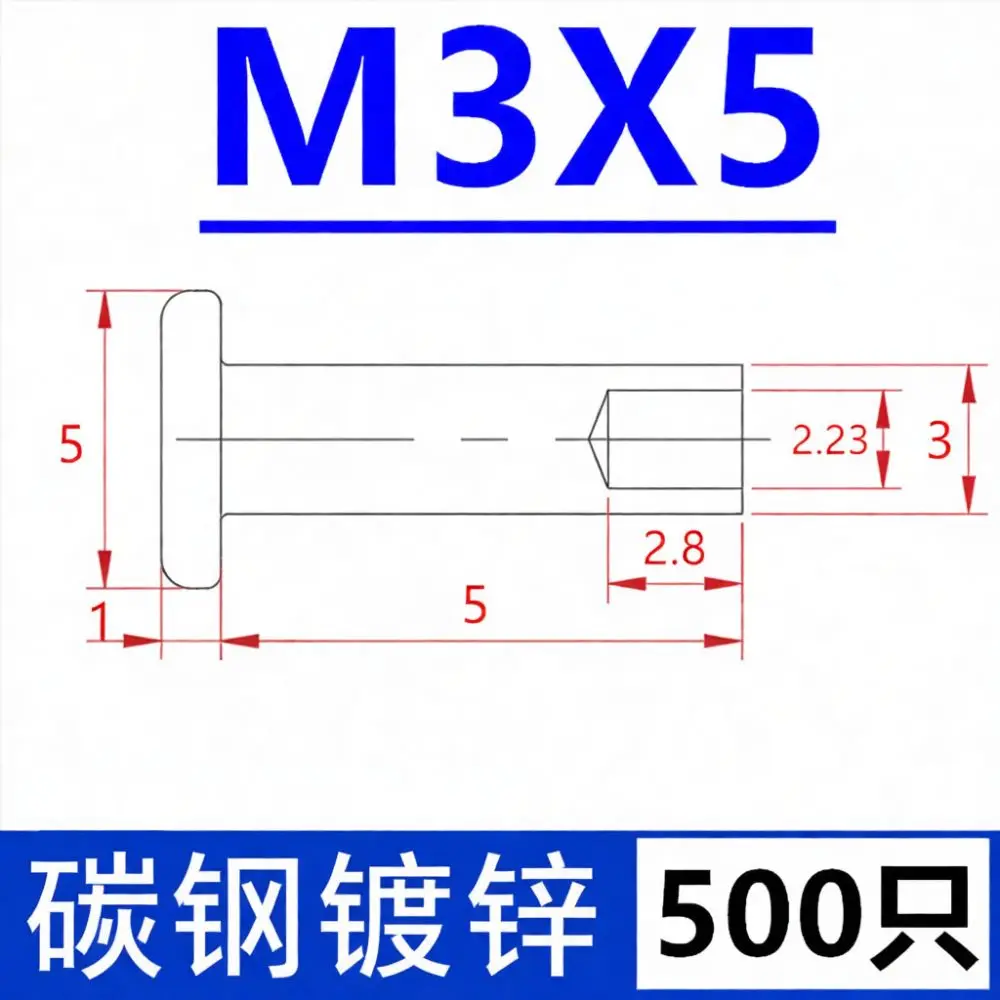 Industrial Semi Tubular Rivets Flat Head Zinc Plated Fasteners Metal Connecting Hardware For DIY Repair And Assembly M3 M8