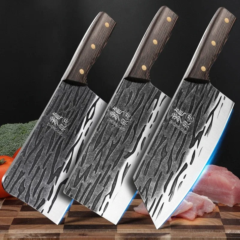 

Forged Household Kitchen Knives Super Fast and Sharp Chef's Meat Slicing and Boning Knife Stainless Steel Meat Cleaver