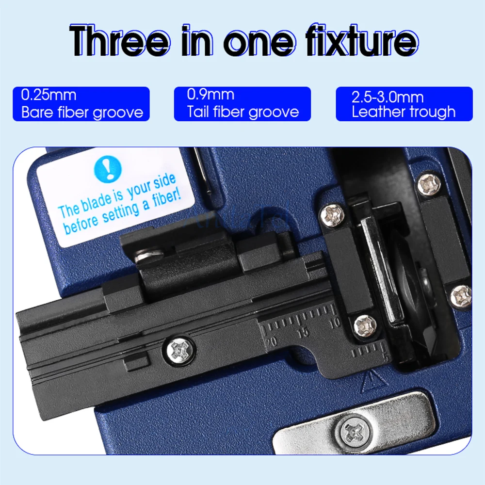 FC-6S Fiber Cleaver Optical Fiber Cutter Metal Cold Connection FTTH Cutting Tool Fiber Cable Cutter Cutting Knife Cleaver Tool