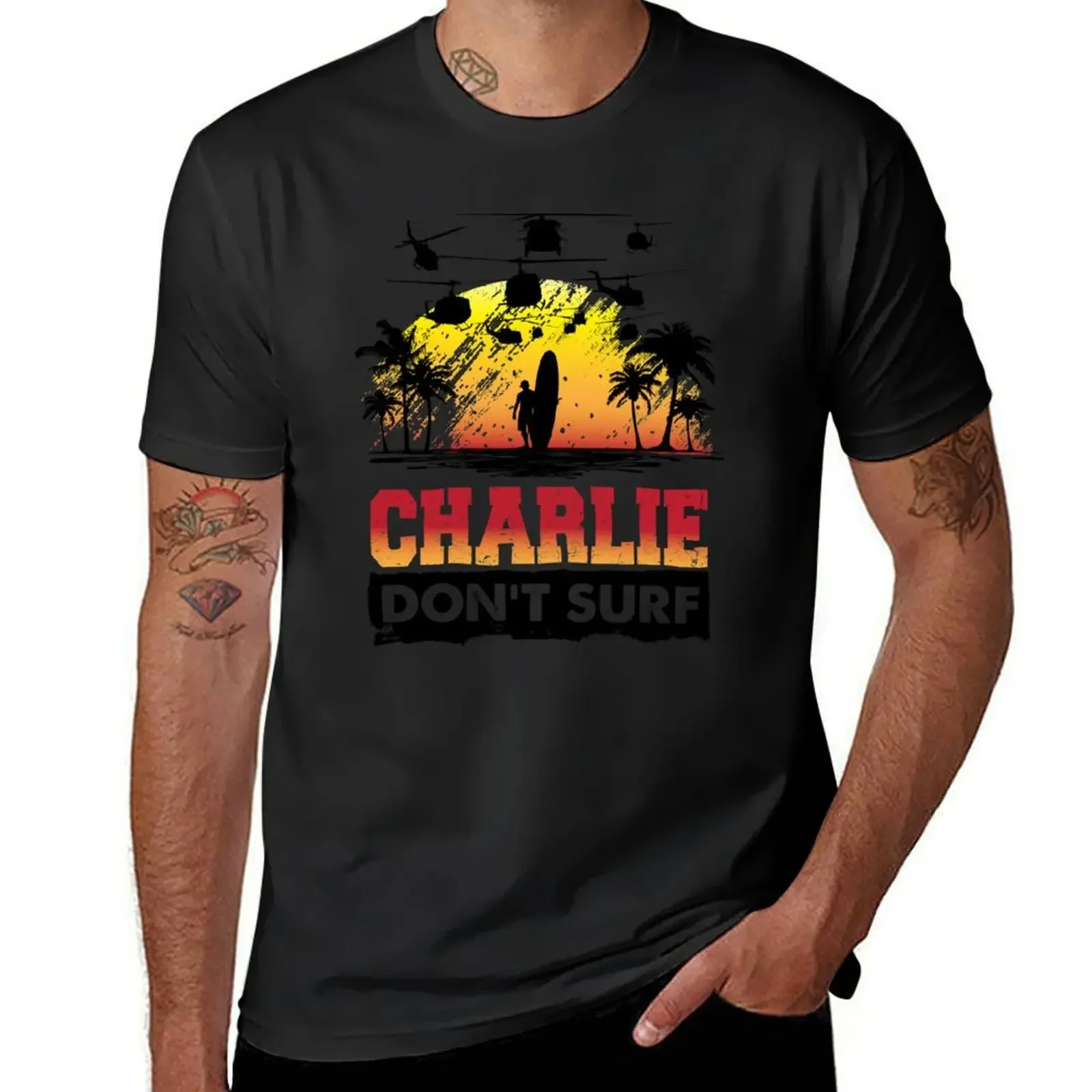 Charlie Don't Surf T-Shirt anime vintage basketball graphic tees mens funny t shirts